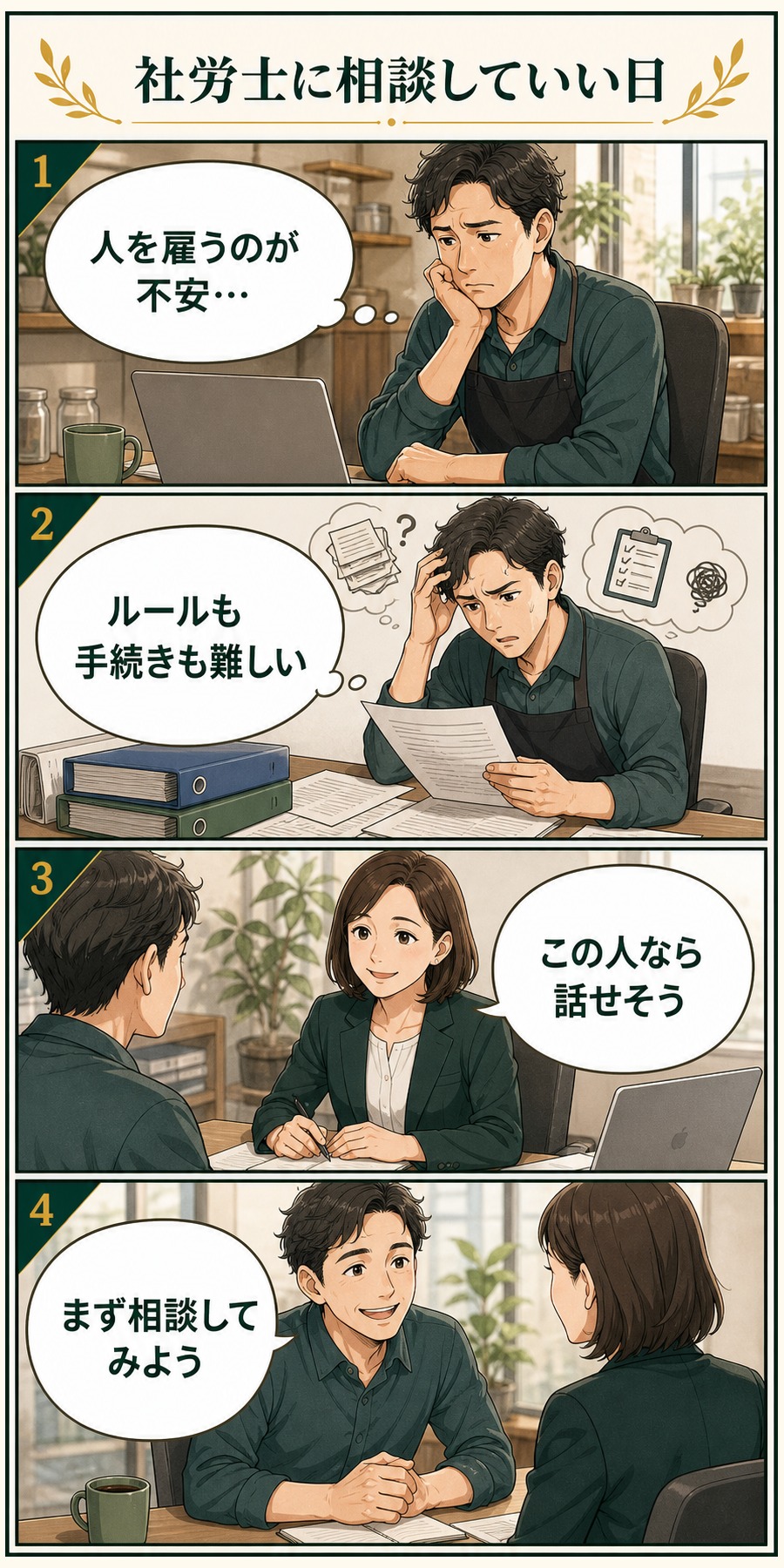 相談していいのかなと思った日の4コマ漫画
