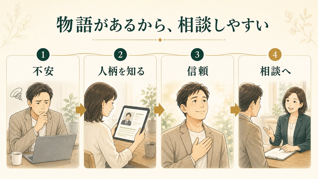 Sharoushi Storyの想いを伝える図解